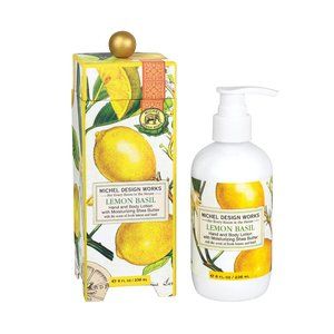 Michel Design Works Lemon Basil Hand and Body Lotion 8 oz